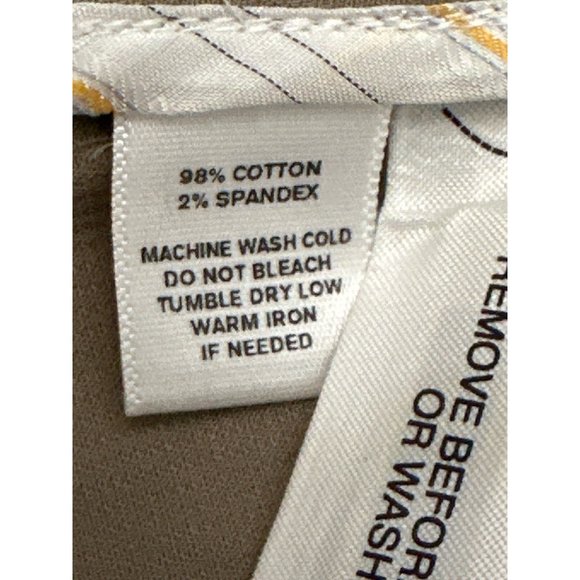 Ann Taylor LOFT Cotton Spandex Khaki Brown Casual Jacket Size 0 - Picture 11 of 14